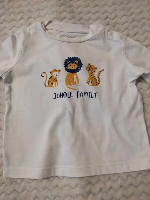 Zestaw dla chłopca koszula i bluzka na długi rękaw r.68