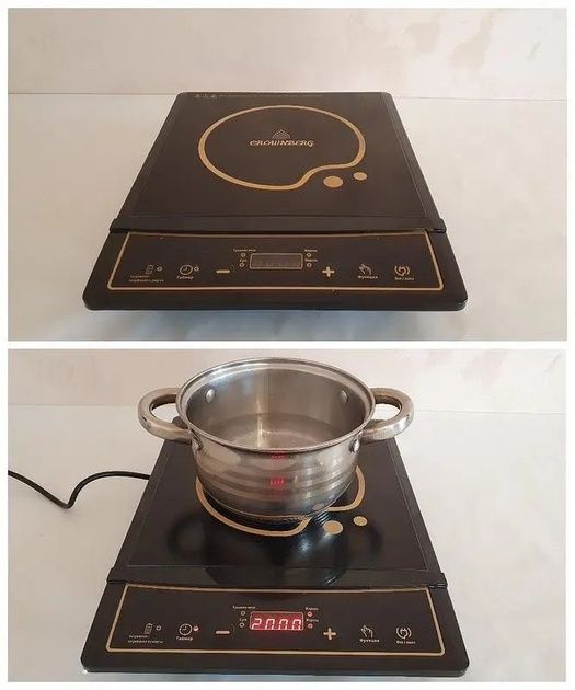 ПОТУЖНА! Індукційна плита 2000Вт, електрична плита, индукционная плита