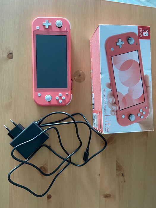 nintendo switch lite rosa
