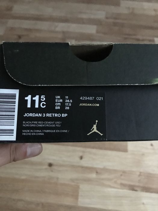 Buty Jordan 3 Retro Fist class BP