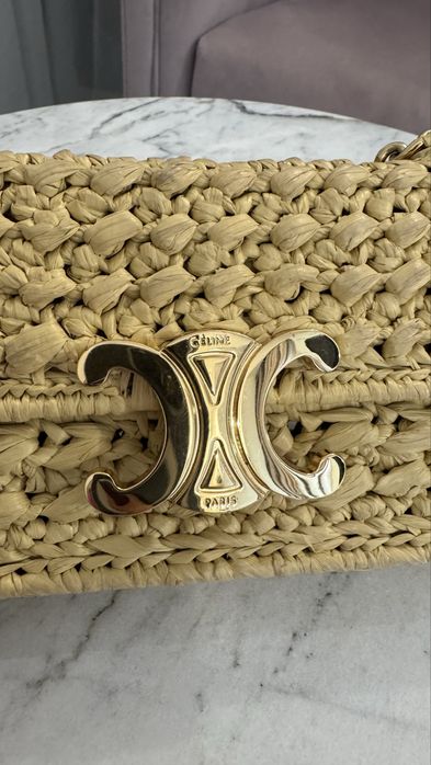 Сумка соломенная  celine