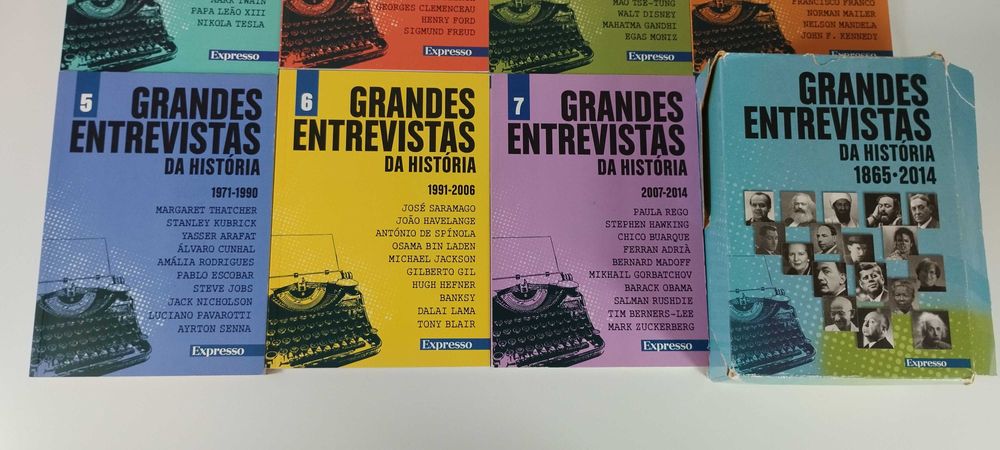 Grandes Entrevistas da História 7 volumes Expresso