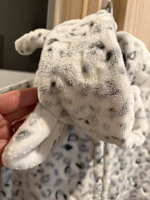 Etam L kombinezon futrzany piżama szlafrok rozm 38/42