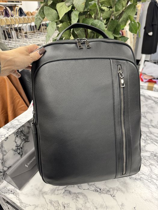 Рюкзак чоловічий шкіряний Мужской рюкзак кожаный чёрный