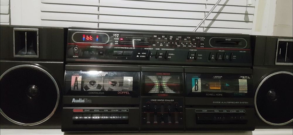 Магнитола двухкассетная AudioTon RRDD 3200LS/ Panasonic RX-c39/ blueto