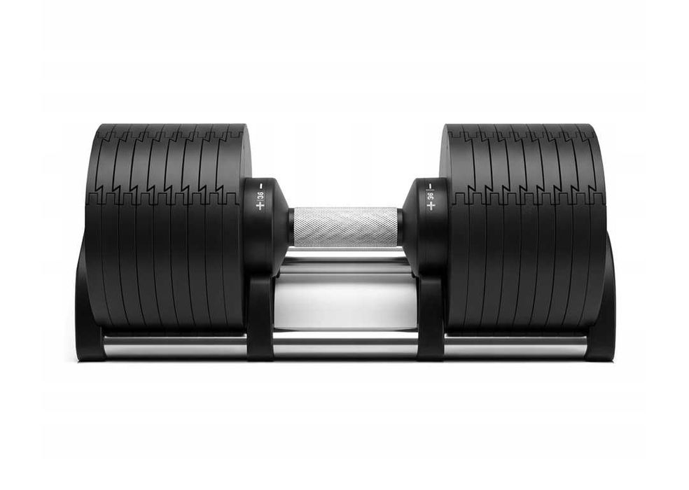 Regulowana hantla magnetyczna 36kg żeliwna szybki system regulacji automat