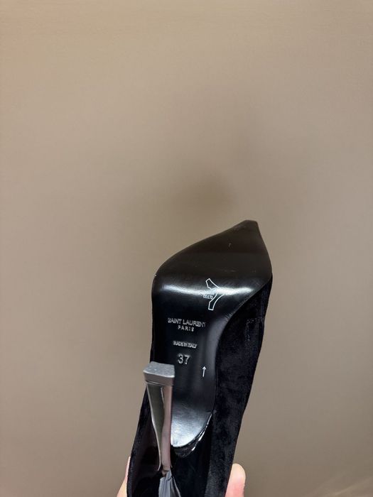YSL сапожки натуральные сапоги ботинки ботфорты saint laurent туфли