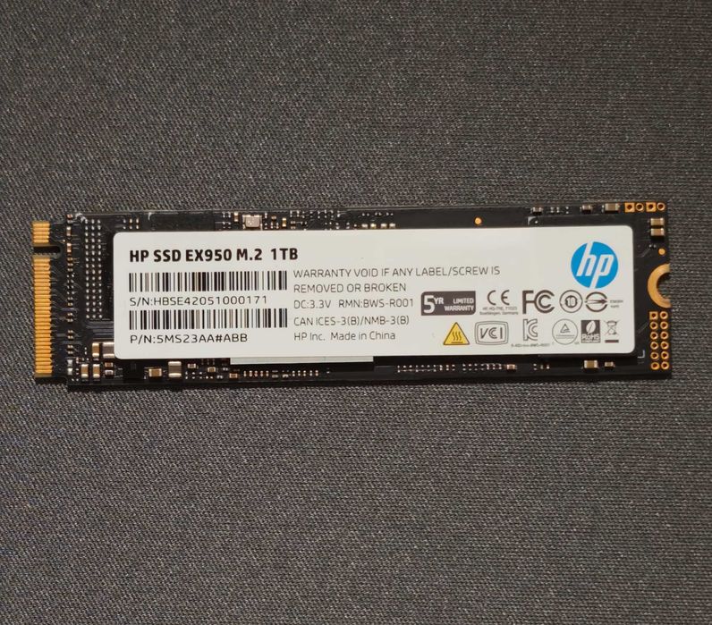 1 TB SSD M.2 - ОФІЦІЙНА ГАРАНТІЯ  2 роки - 1 TB SSD M.2 2280 HP EX950