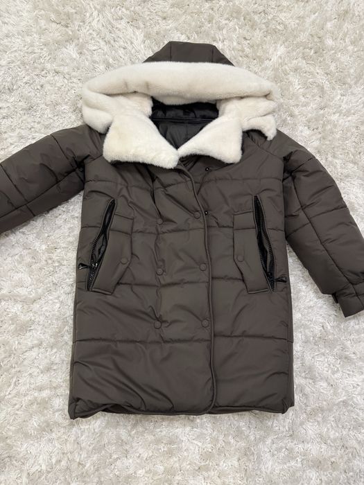 Пуховик жіночий з норкою