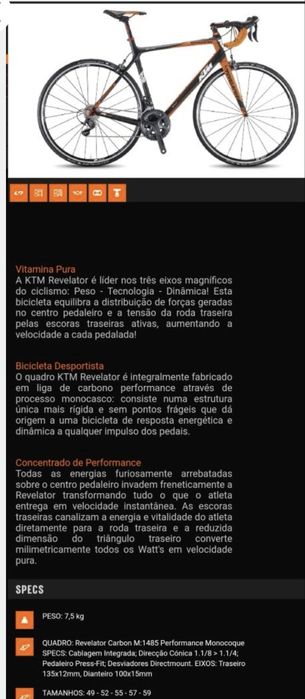 Bicicleta de estrada KTM revelator 5000