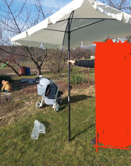 Parasol ogrodowy 125×200