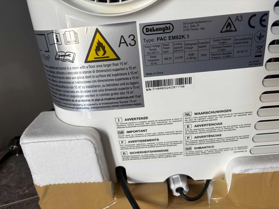 Ar Condicionado Portátil DeLonghi (Pinguino)