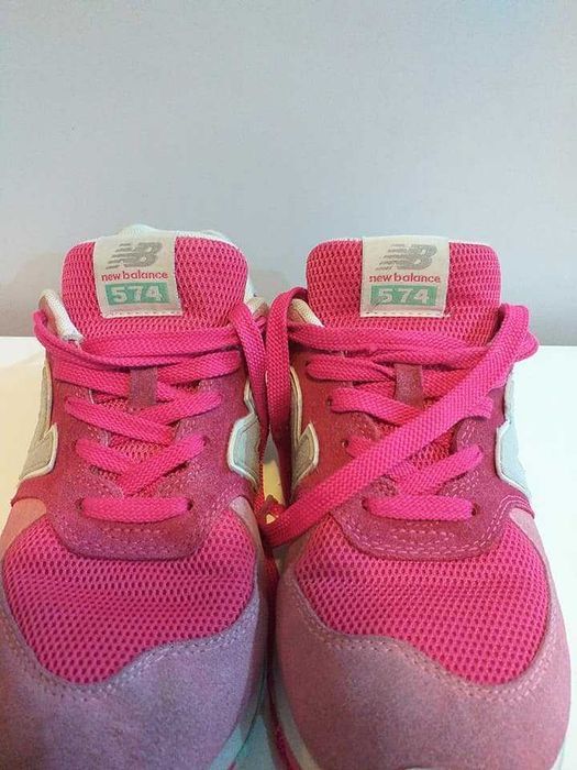NEW BALANCE 574 różowe wspierasz zwierzaki-aktualne