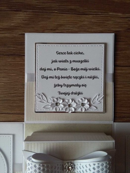 Kartka na Chrzest, chrzciny, exploding box, kartka eksplodująca