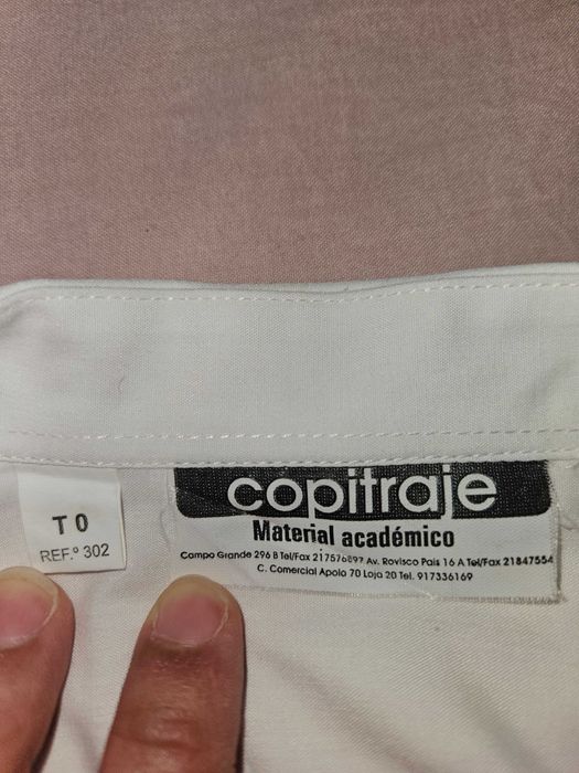 Traje Académico feminino, comprado na Copitraje em Lisboa