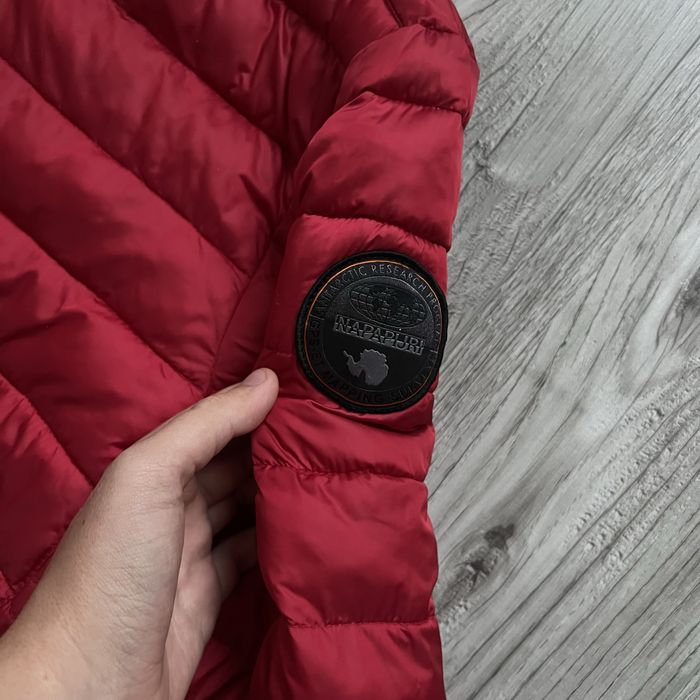 Мікро пуховик napapijri розмір L-XL л-хл
