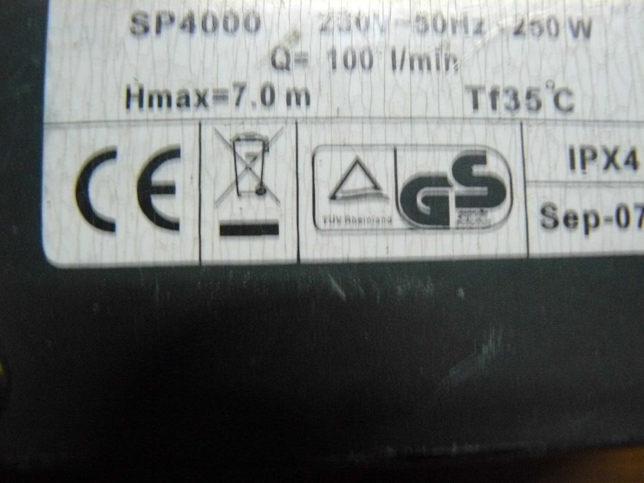 Silnik WYSOKOOBROTOWY 250W na 230V  pompa