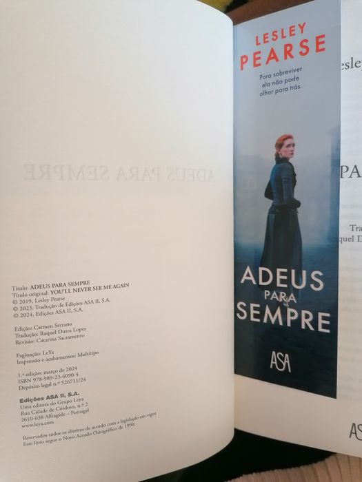 Livro "Adeus para Sempre" de Lesley Pearse