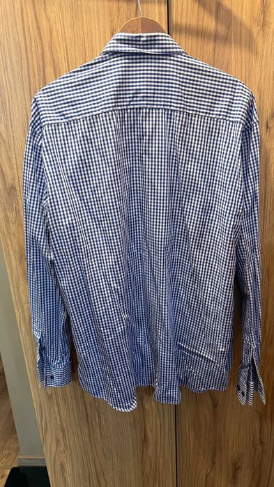 Koszula Kastor Classic 46 XXL niebieska krata vichy