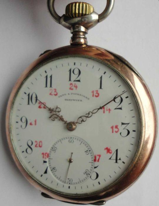 IWC Schaffhausen srebro złocone stan gabinetowy.