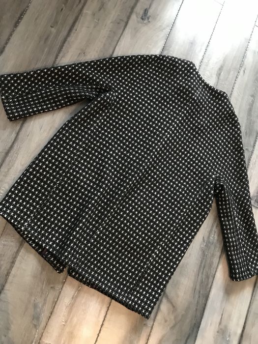 *20 % wełna* Marynarka pepitka na wiosnę r. S/M