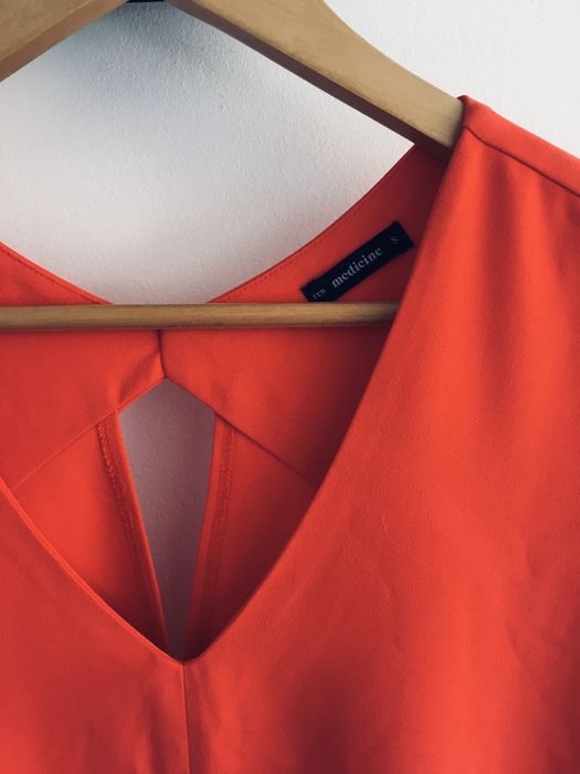 Sukienka czerwona mini oversize basic Medicine