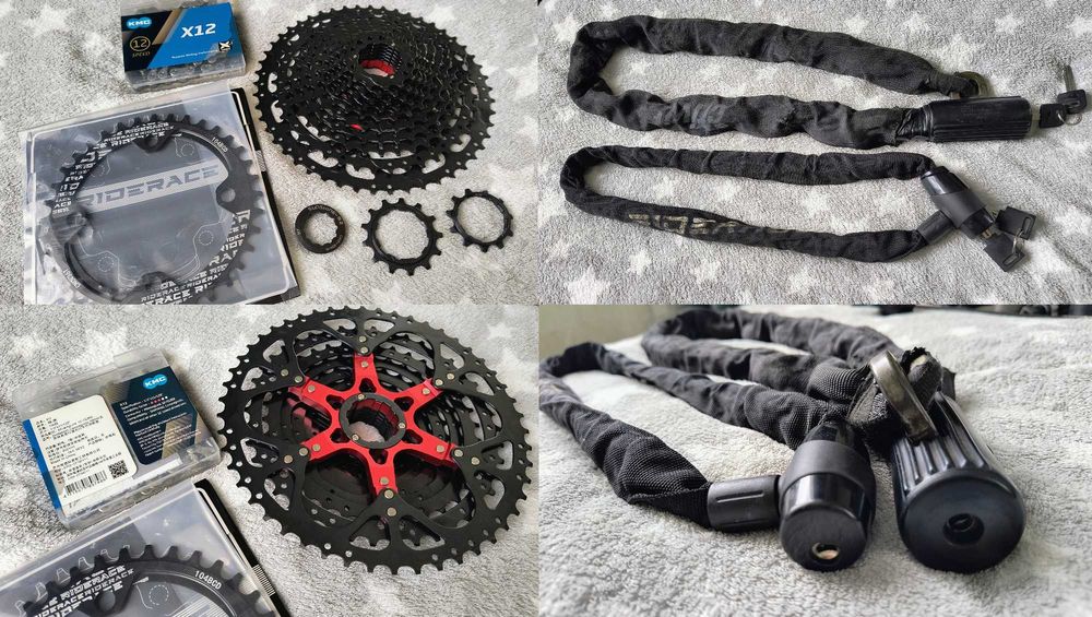 Зірочки/ шатуни/ каліпери/ замки/ колодки/ ланцюги для велосипеда