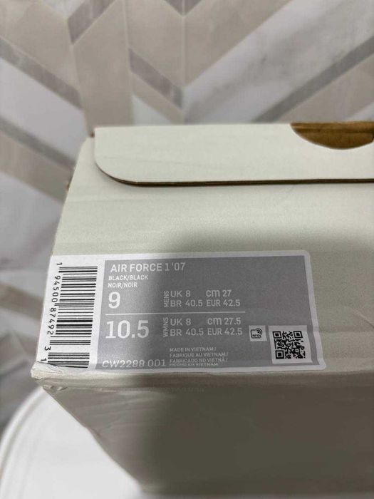 Nike Air Force 1 Low Black / Чорні Найк АірФорс