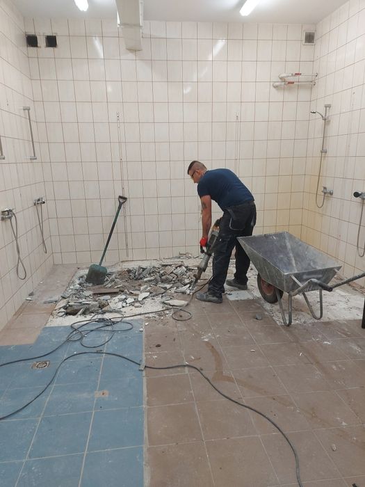 Wyburzenia ścian, skuwanie tynków, płytek, wynoszenie gruzu