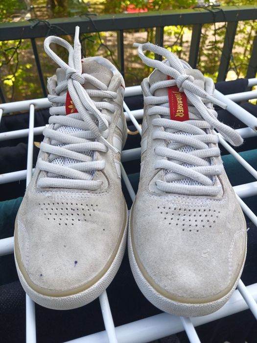 Adidas x Thrasher Tyshawn White Scarlet Gold buty męskie
