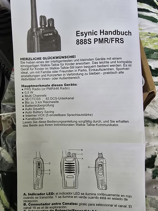 Krótkofalówka walkie-talkie x2