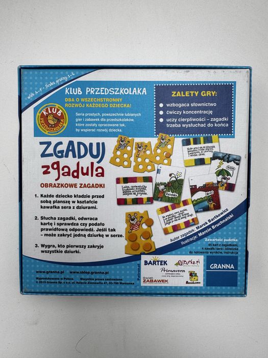 Gra edukacyjna ‚Zgaduj zgadula’ 4-7 lat