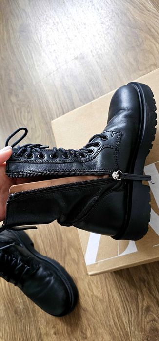 Шкіряні чоботи Zara 36 розмір, 23.3 см