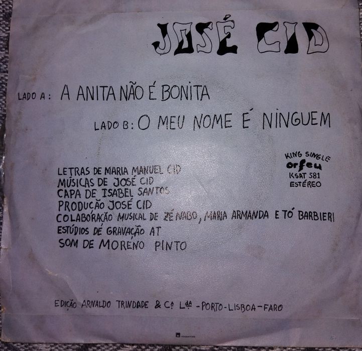 Vinil de José Cid