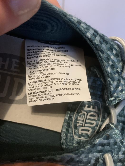 Mokasyny 41 Hey Dude trampki materialowe