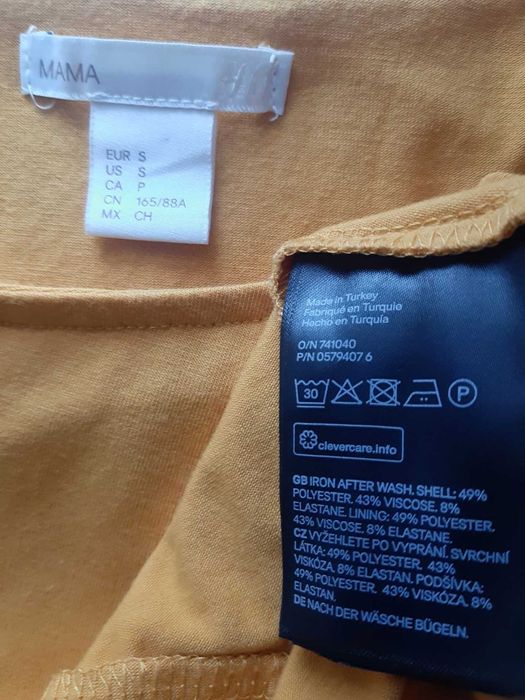 Ciążowa bluzeczka, 43 % wiskoza, MAMA H&M, r. XS/S