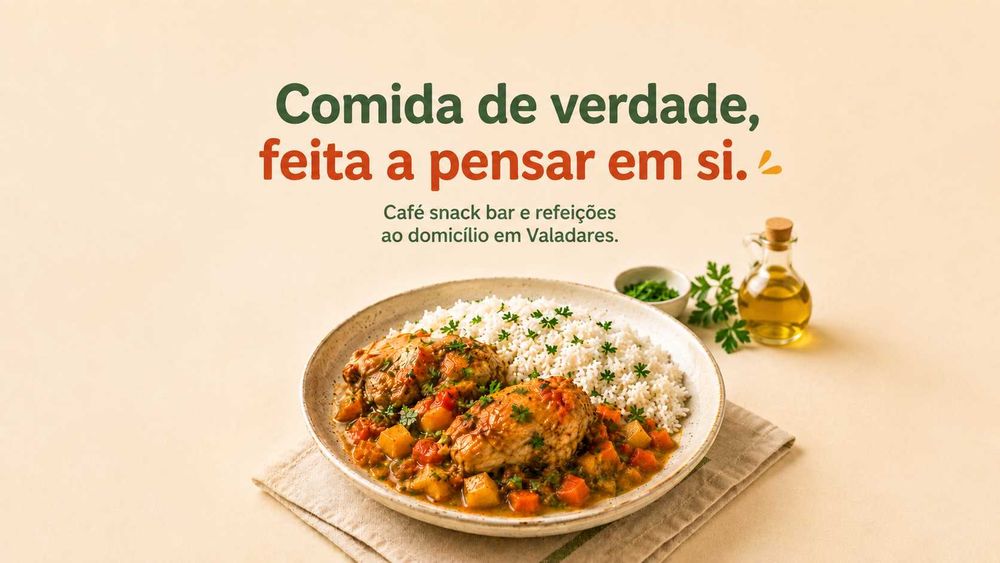 Refeições Caseiras ao Domicilio Idosos - Gaia/Porto