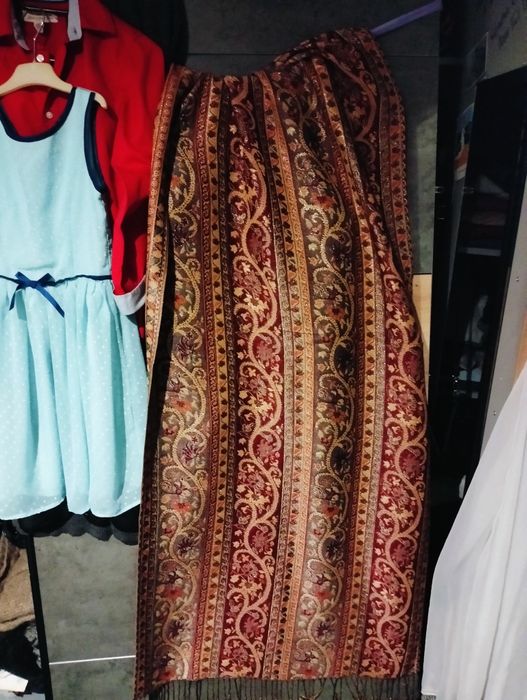 Szal długi, wzorzysty