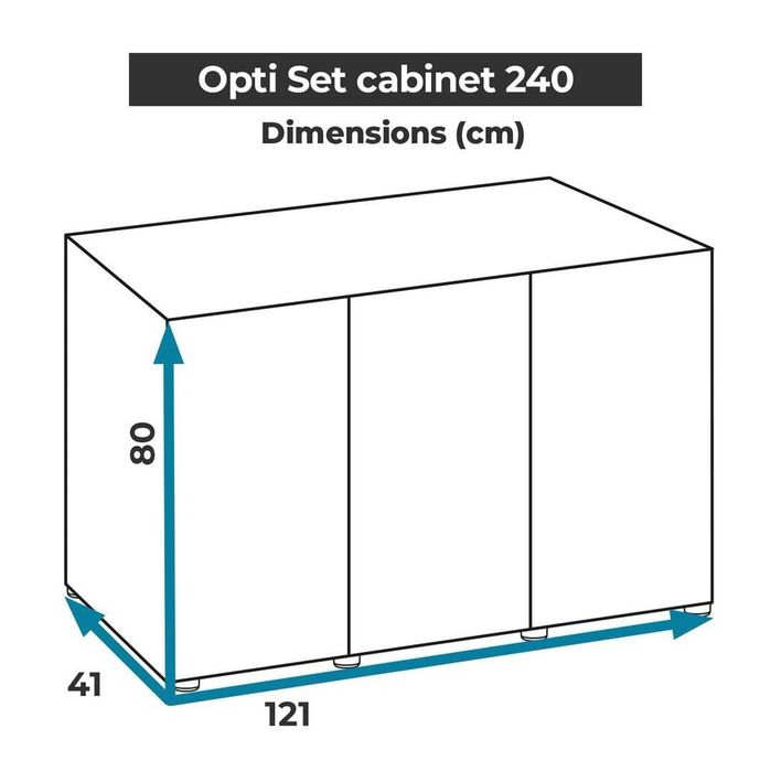 Szafka akwarystyczna Opti Set 240 cm | Dedykowana do Aquael Opti Set