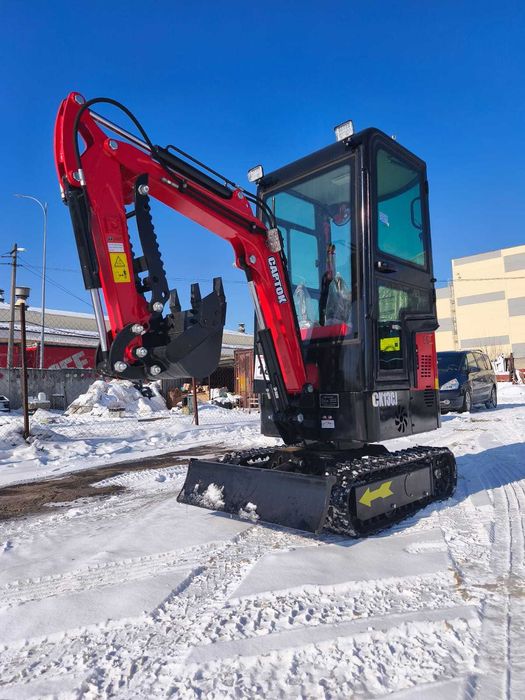 Міні-екскаватор Captok CK13С новий, 13 к.с, бензин, 1000кг, кабіна