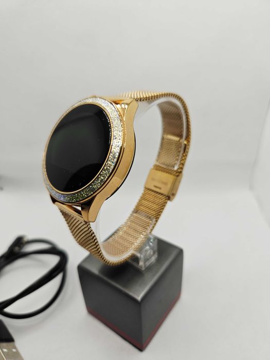 Smartwatch damski Rubicon złoty RoseGold mesh