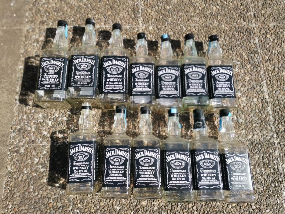 Garrafas vazias Jack Daniel