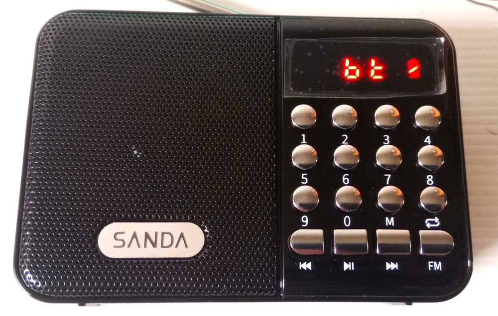 Mini rádio FM portátil Bluetooth, Mp3, usb, MicroSd