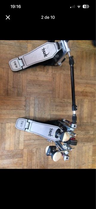 Pedal Duplo TAYE Metal Works. Em bom estado