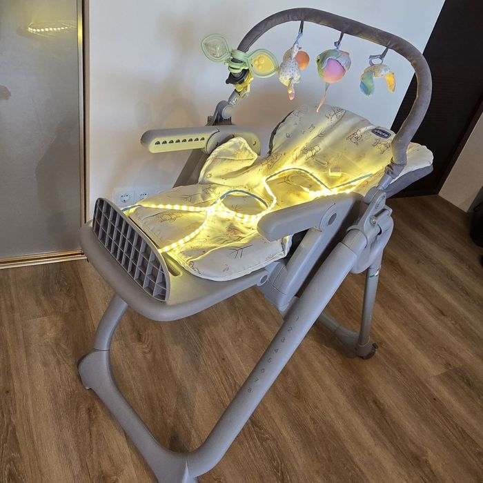 Стілець для годування, колиска 2 в 1 Chicco Polly Magic Relax