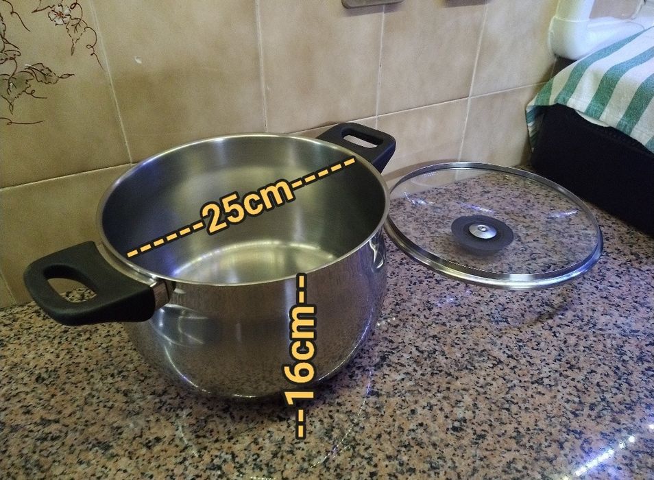 Panela tacho de inox cozinha casa quarto apartamento vivenda escritório gabinete carro