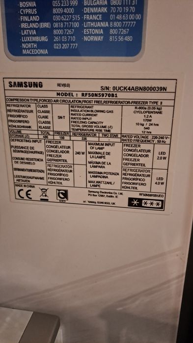 Lodówka Samsung  RF50N5970B1