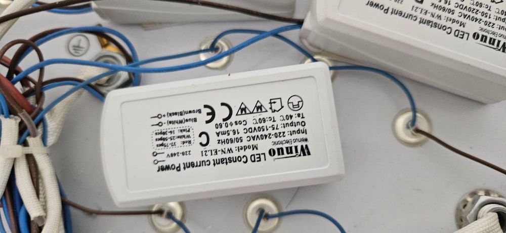 Zyrandol Plafon LED z pilotem