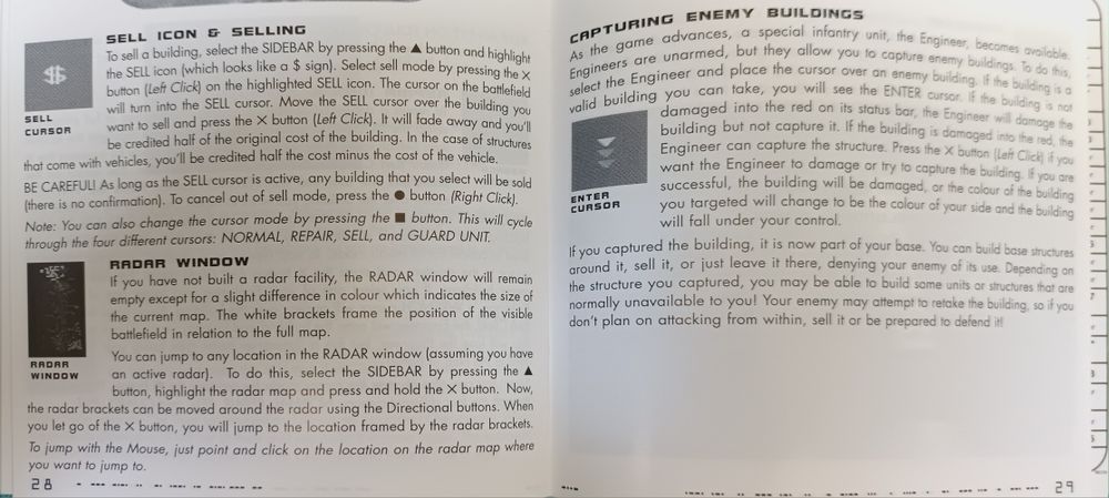 Ps1 Command Conquer Książeczka Manual Angielski
