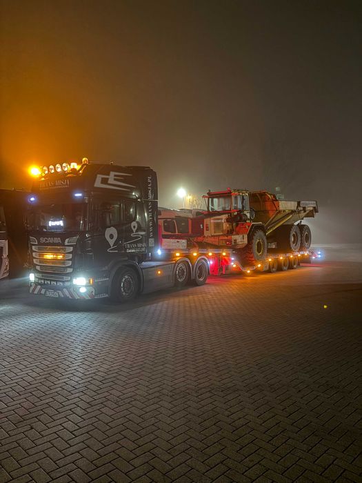 Transport niskopodwoziowy laweta platforma